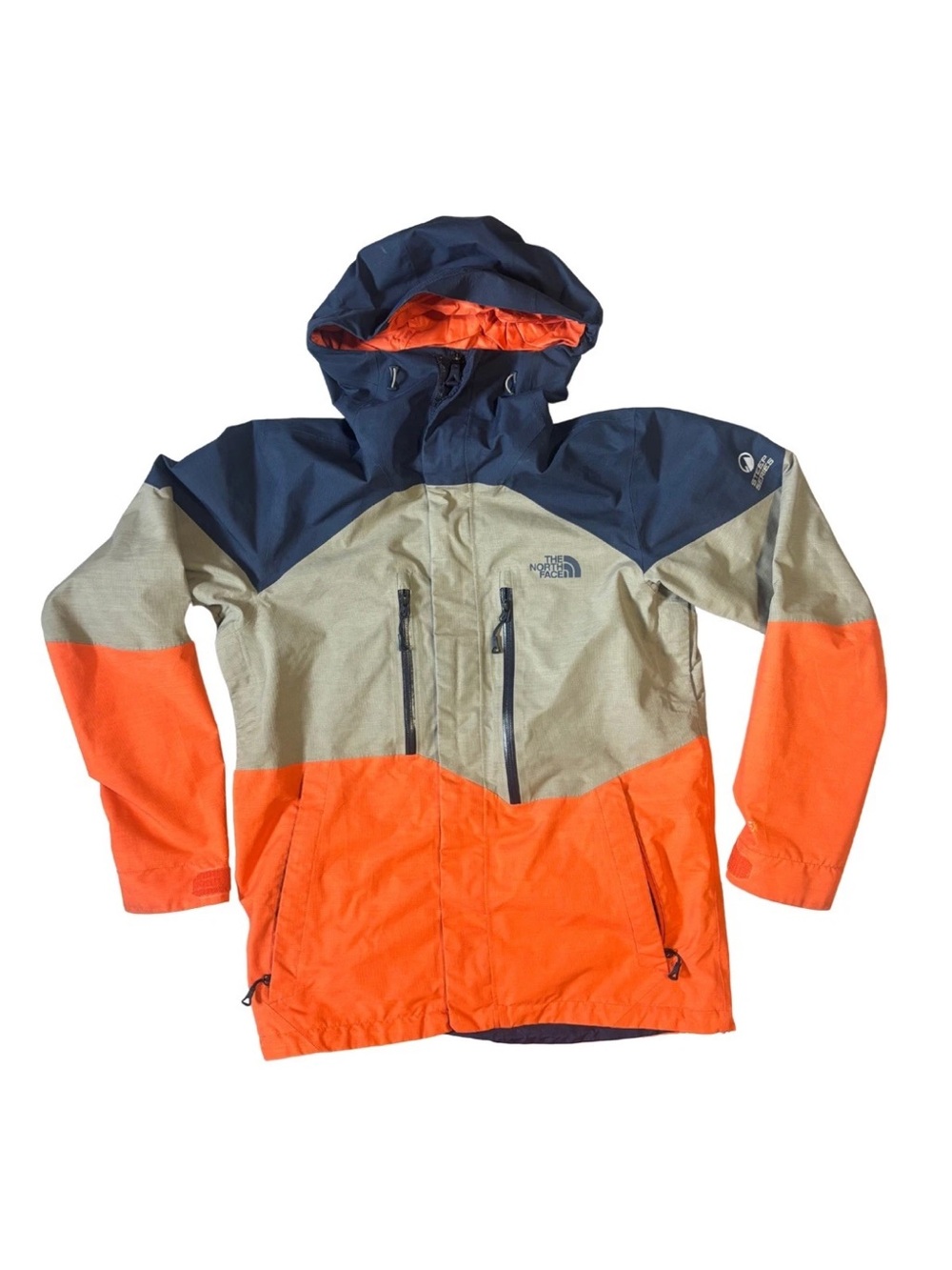 The North Face Steep Series NFZ GORE-TEX Ski Snowboard Jacket Mens S Orange Navy